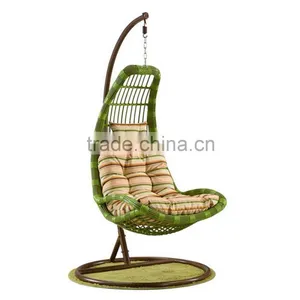All Weather Wicker Rattan Hanging Helicopter Swing Chair Parts Bamboo Swing Chair thumbnail-2
