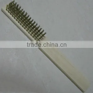 Wooden Handle Steel Wire Brush thumbnail-1