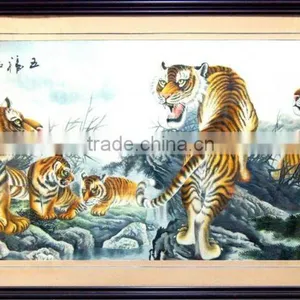 Wooden Frame Art of Suzhou Traditional Handmade Embroidery on Silk Fabric thumbnail-1
