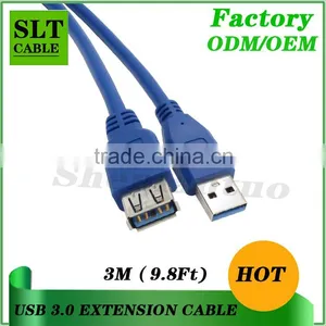 Shenlantuo Wholesales Price USB 3.0 Extension Cable A Male to A Female 3m USB 3.0 AM To AF Cable for Data Sync and Charging thumbnail-2