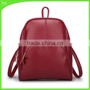 PU Leather New Fashion Backpack Multi Candy Pure Colors Shoulder Bag thumbnail-1
