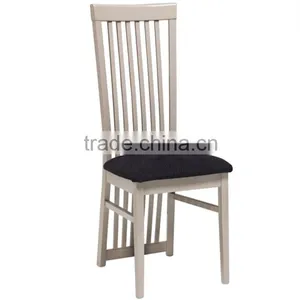 Wooden Furniture - Modern Slat Dining Chairs Pair thumbnail-1