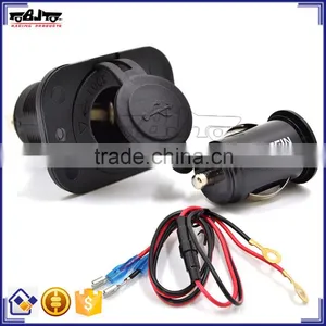BJ-UPS-006 Customized CE Certification Universal Black Motorbike Single Hole Motorcycle USB Power Supply thumbnail-1