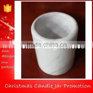 Carrara White Marble Jars,White Marble Jars,Marble Soy Candle Holder Quality Choice thumbnail-2
