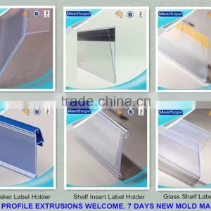 Supermarket Shelf Channel Plastic Extrusion Shelf Price Strips thumbnail-5