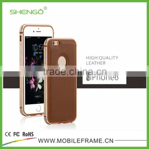 Shengo Simple Design PU Leather Custom Phone Cases Wholesale thumbnail-2