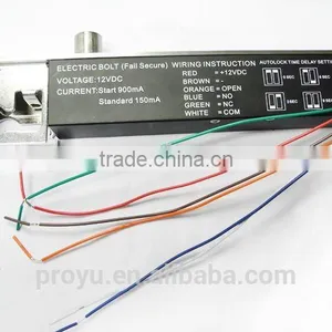 NO Eletric Bolt Lock With Mort Lock 2000Kg Holding Force With Cylinder Key PY-EL14 thumbnail-3