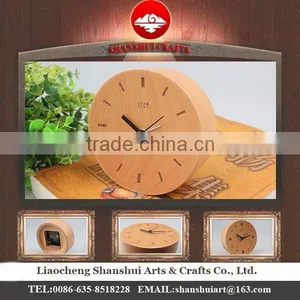 Shanshui DRZ007 Manufacturer's Modern Desktop Clock Wholesale Table With Wood Material thumbnail-1