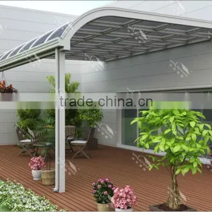 Garden of Villa Alumium Arch Rain Canopy for Sale thumbnail-1