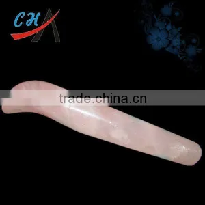 Rose Quartz Gemstone Massage Wand thumbnail-1