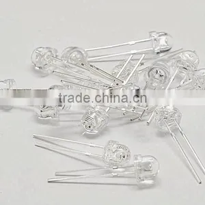 Blue LED Straw Hat 5MM Round With Domed Top Light Emitting Diode ( Lens Color Water Clear ) thumbnail-1