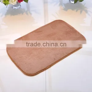 Coral Fleece Bathmat Carpet Bathroom Mat With Anti Slip Base thumbnail-5