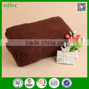 High Quality Custom30x60inch 800g 100% Cotton Towels Brown for Hotel thumbnail-1