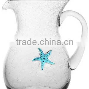Glass Seaside Barware Collection Handled Pitcher Bar Sets thumbnail-1