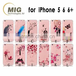 Fasion Design Transparent TPU Phone Case , Sample Free Mobile Phone Case for Iphone 6/6S PLUS thumbnail-2