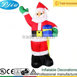 DJ-164 8 Foot Christmas Santa Outhouse Inflatable Garden Decoration With Led Light thumbnail-1