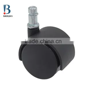 BIFMA Standard China BL 1"black Mini Duty Nylon Grip Ring Stem Appliance Caster Wheels thumbnail-2