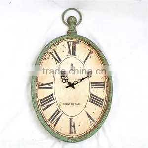 French Metal Vintage Wall Clock for Home Decor thumbnail-1