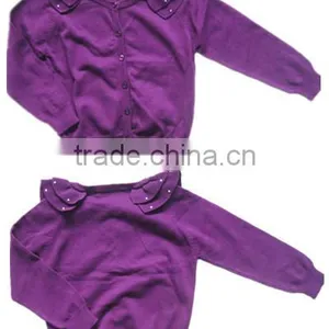 Ruffled V Neck Cardigan thumbnail-1