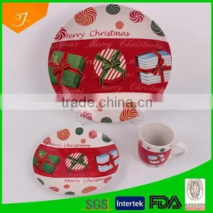 Ceramic Dinner Set, Dinnerware Ceramic, Ceramic Dinnerware With Christmas Design thumbnail-2