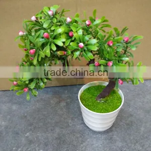 Wholesale Mini Artificial Green Plant Bonsai for Promotion thumbnail-1