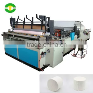 XY-TQ-B Full Automatic Both Core and Coreless Toilet Paper Roll Making Machine thumbnail-1