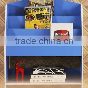 Wooden Library Bookshelf Children Bookcase Kids Home Furniture Decorative Shelf thumbnail-3