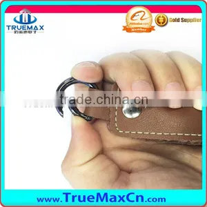 PU Leather Key Chain Type USB Cable For IPhone thumbnail-2