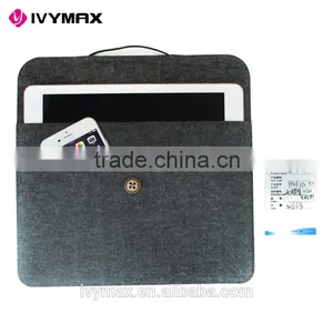 IVYMAX New Design Dark Grey Sleeve Case Cover Ultrabook Netbook Laptop Sleeve Bag for 9.7 Inc Ipad Pro thumbnail-6
