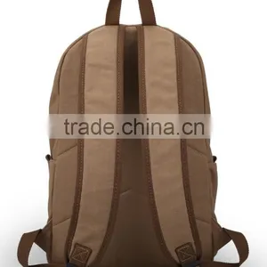 Casual Style Pure Cotton Canvas Backpack Sports Backpack thumbnail-2