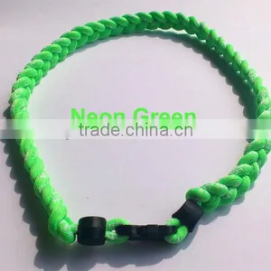 Triple Braided Titanium Cheap Sports Rope Necklace,thick Rope Necklace,cross Rope Necklace thumbnail-1