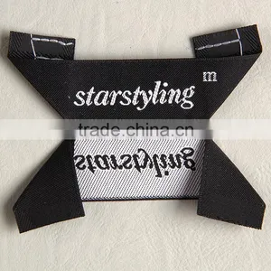 Custom Unique Triangle Folded Weaving Neck Label Size Label for Women's Spring Suit thumbnail-3