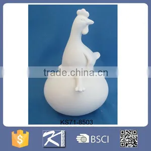 Best Selling Products White Decorative Ceramic Roosters thumbnail-3