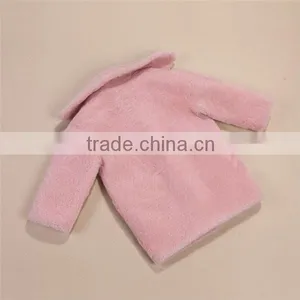 Light Blue Fur Coat Girls , Girls Light Blue Winter Jacket Faux Fur thumbnail-3
