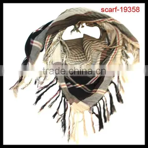 2014 Office Ladies Square Plaid Pattern Scarf thumbnail-1