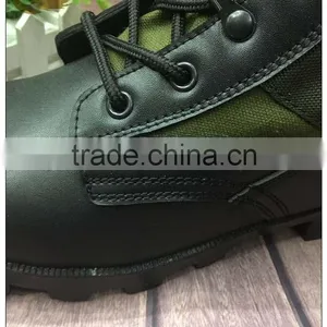 Genuine Leather Army Green Black Safety Jungle Boots thumbnail-4