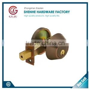 Europe Commercial Anti-theft Stainless Steel Single Cylinder Deadbolt Lock Door Latch Types thumbnail-1