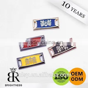 Fashion Special Designs Sewing Metal Labels for Pants Brightness E2-80031 thumbnail-1