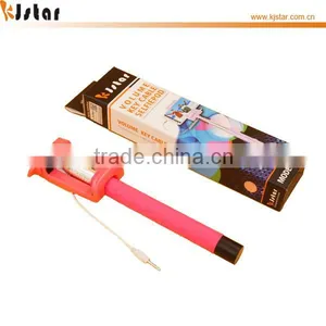 KJstar Z06-4 Handy Wired Selfie Stick for Mobile Phone thumbnail-1