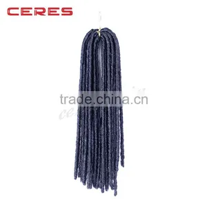 Wholesale Cheap Price Synthetic Hair Extensions Hard or Soft Dreadlocks Weave thumbnail-4