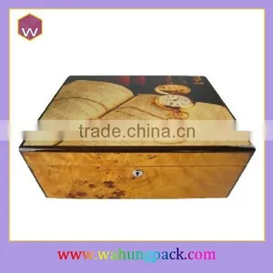 Lacquered Cigar Boxes Cases Wood Design With Inner Cigar Tray thumbnail-6