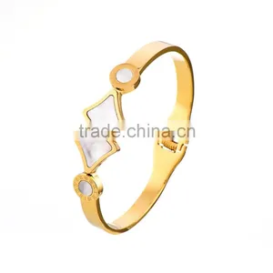 Wholesale Stainless Steel Round Roman Bumerals Bangles Jewelry Party Gift thumbnail-1