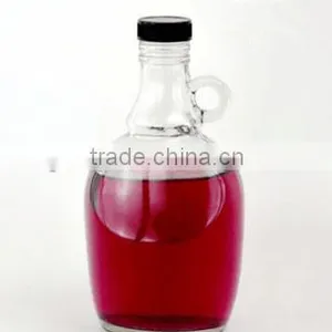1L Round California Glass Red Wine Bottle With Screw Cap and Small Ear Handle Wholesale thumbnail-1