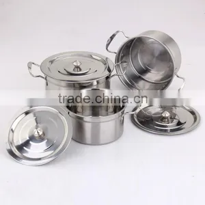 8 Pcs Stainless Steel Cookware Set thumbnail-1