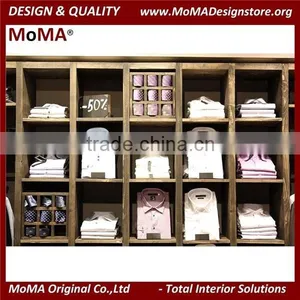 Cube Solid Wood Display Cabinet/Menswear Display Idea/Store Fitting Furniture thumbnail-1