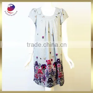 New Patterns Custom Fashion Ladies Flower Woman Dress thumbnail-1