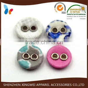 Colorful 4 Holes Button Fabric Covered Hole Button thumbnail-1