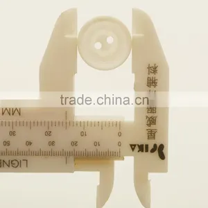 Two Holes White Resin Button for Clothes thumbnail-3