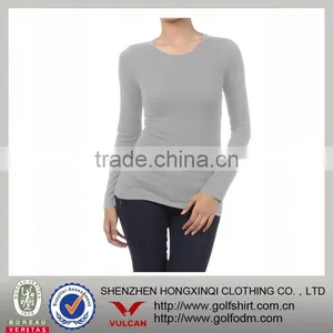Natural Model Spandex Fitted Blank t Shirt for Women thumbnail-1