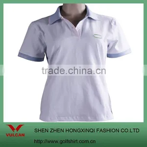 100% Cotton or 100% Polyester Lady Sportswear Dry Fit Polo t Shirt With Customized Logo thumbnail-1